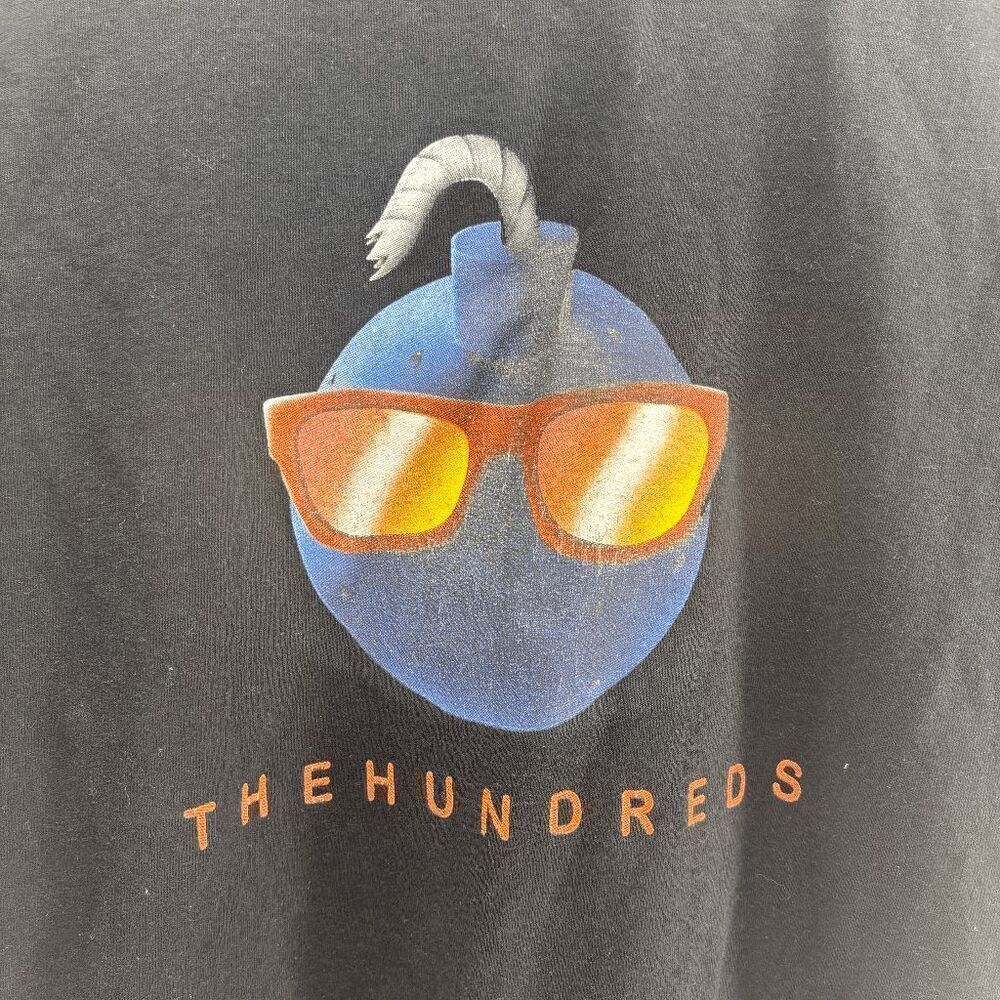 THE HUNDREDS Adam Bomb With Sunglasses Graphic T Shirt Medium EXC./RARE!